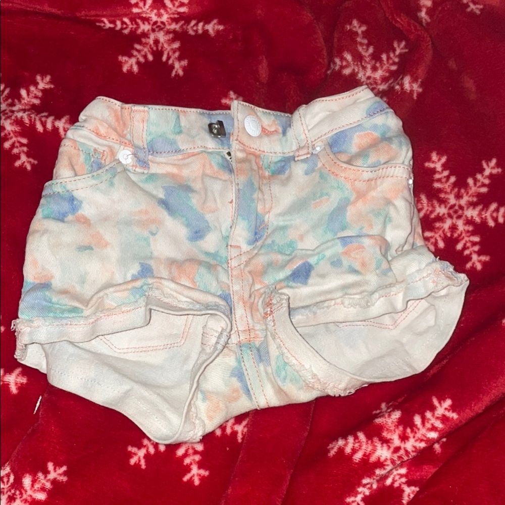 Colorful Tie-Dye Shorts